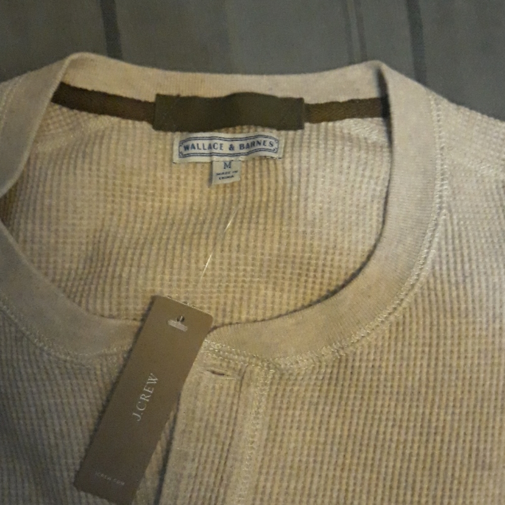 J. Crew Wallace & Barnes henley thermal shirt